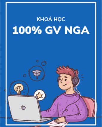 100% giáo viên nước ngoài